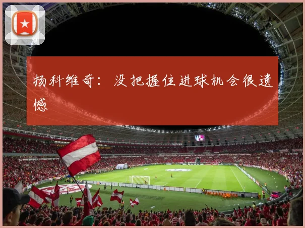 扬科维奇：没把握住进球机会很遗憾
